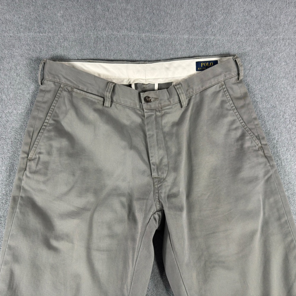 Polo Ralph Lauren Men's Chino Pants 34x29 Gray Classic Fit‎ Cotton